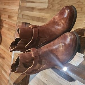 Brown Kork-Ease Ankle Boots